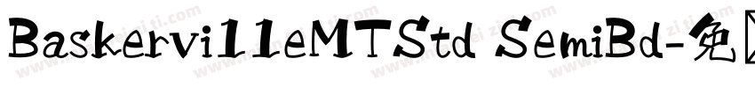 Baskervi11eMTStd SemiBd字体转换